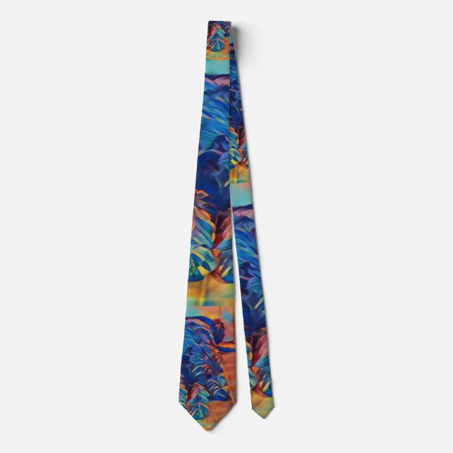 Hidden Wolfhound Colorful Tie (Front)