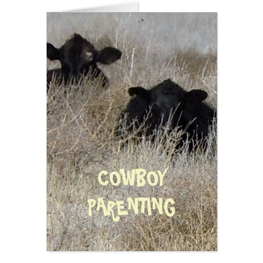 Hide and Go Seek - Cowboy Parenting Cards (Front)