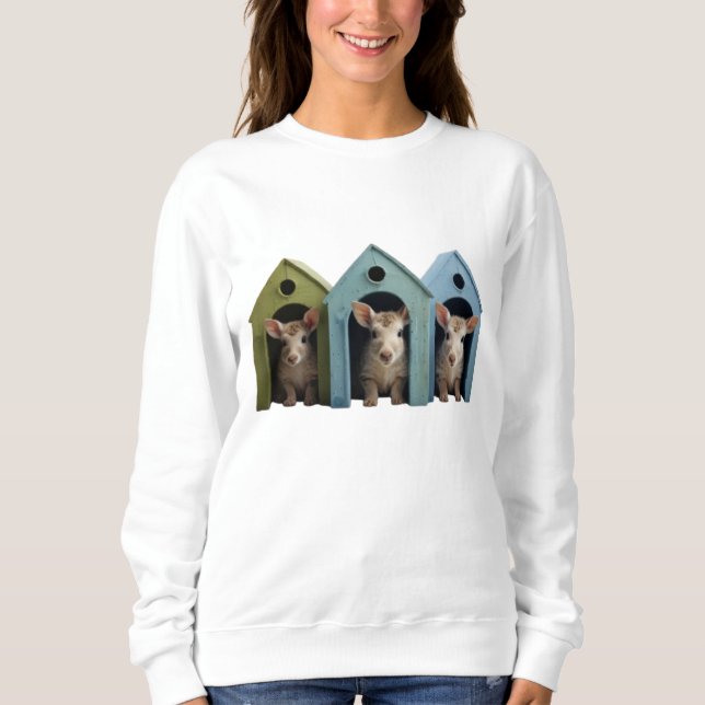 Hide-and-Seek Animals  Sweatshirt (Front)
