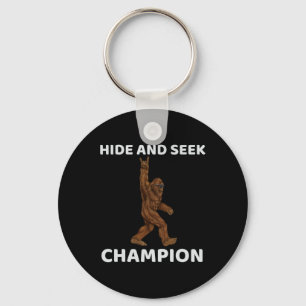 Hide And Seek Champion Bigfoot Fun Saying Big Foo Keychain