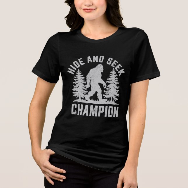 Hide and Seek Champion – Bigfoot Tri-Blend Shirt (Front)