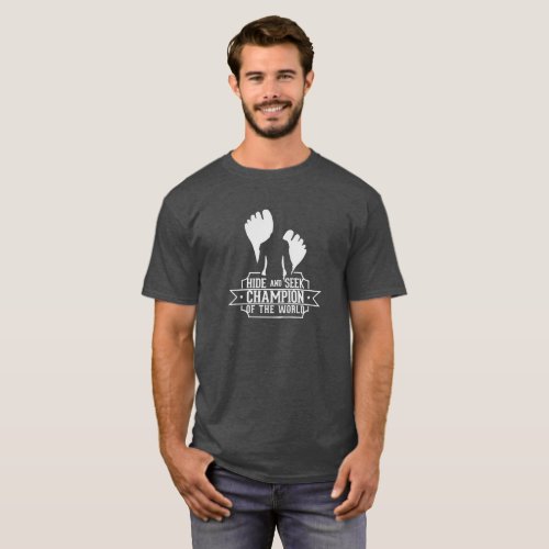 Hide and Seek Champion of the World Logo Funny T_Shirt