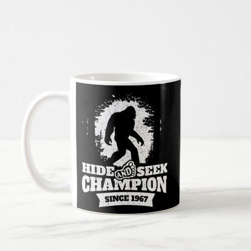 Hide And Seek Champion Since 1967 Bigfoot Sasquatc Coffee Mug