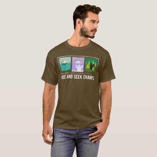 Hide and Seek Champions Big Foot Yeti Nessie T_Shirt