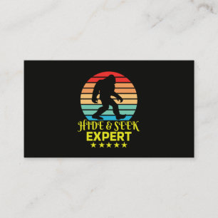 Hide And Seek Expert Bigfoot Funny Business Card