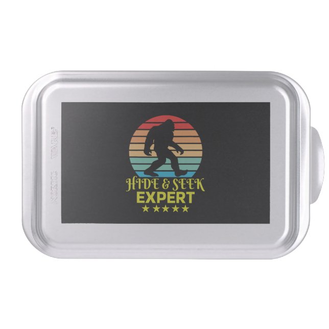 Hide And Seek Expert Bigfoot Funny Cake Pan (Front)