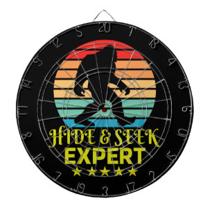 Hide And Seek Expert Bigfoot Funny Dart Board
