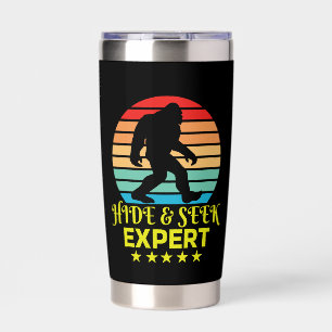 Hide And Seek Expert Bigfoot Funny Insulated Tumbler