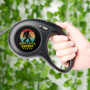 Hide And Seek Expert Bigfoot Funny Retractable Pet Leash