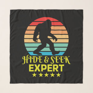 Hide And Seek Expert Bigfoot Funny Scarf