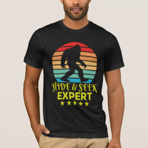 Hide And Seek Expert Bigfoot Funny T-Shirt