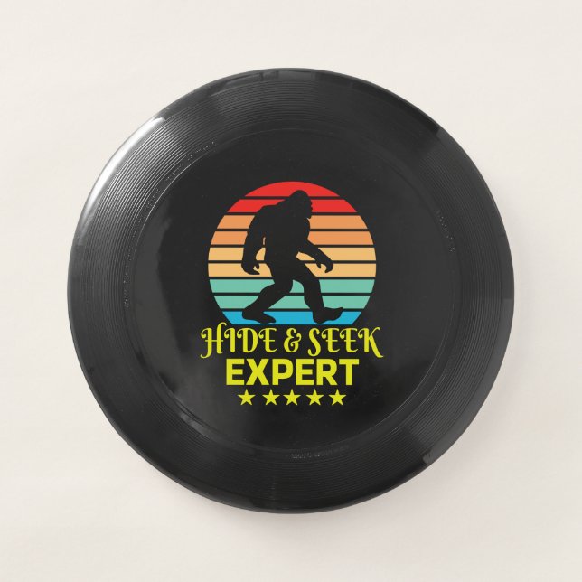 Hide And Seek Expert Bigfoot Funny Wham-O Frisbee (Front)