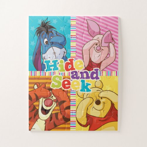 Hide And Seek Pooh  Pals Jigsaw Puzzle