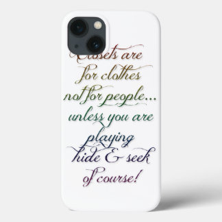 Hide and Seek Rainbow Quote iPhone 6 Case