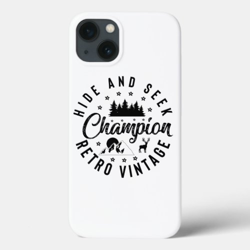 Hide and Seek Vintage Retro iPhone 13 Case