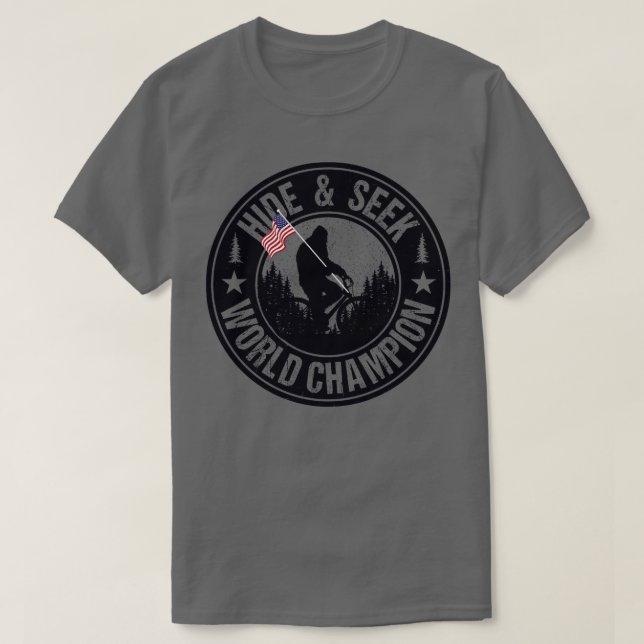 Hide And Seek World Champion American Flag T-Shirt (Design Front)