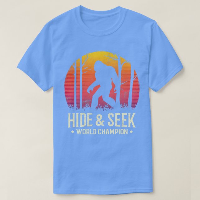 Hide and Seek World Champion Sunset Silhouette T-Shirt (Design Front)