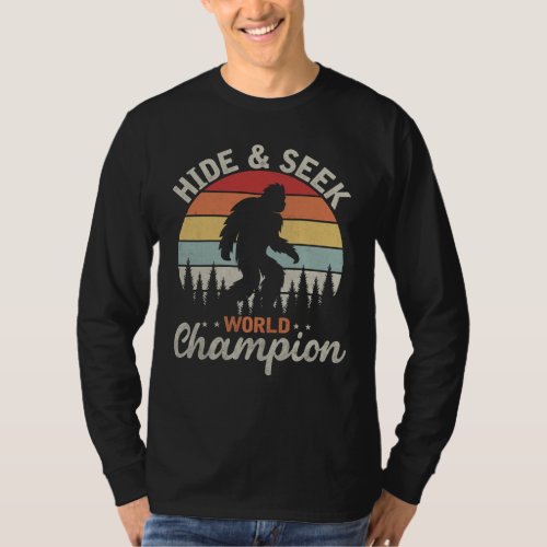 Hide And Seek World Champion Vintage Bigfoot T_Shirt