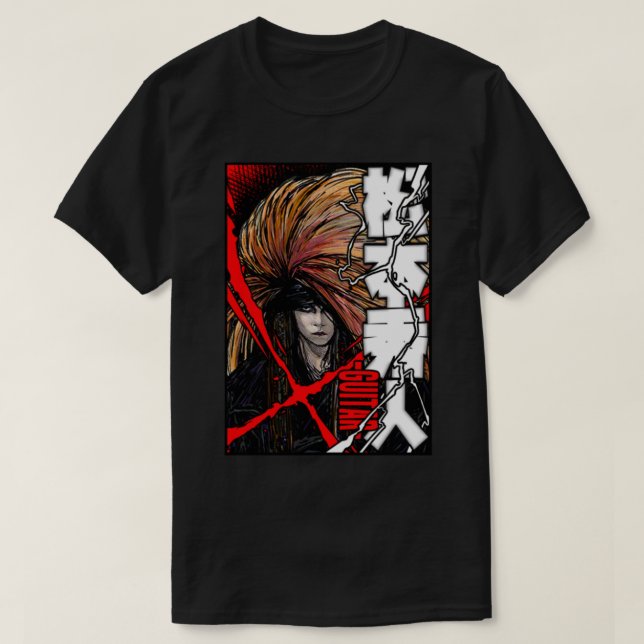 hide (Hideto Matsumoto) of X Japan - Red X Promo   T-Shirt (Design Front)