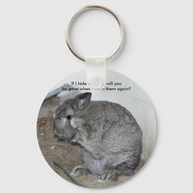 Hide My Eyes Keychain (Front)