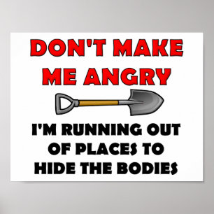 Hide the Bodies Funny Poster