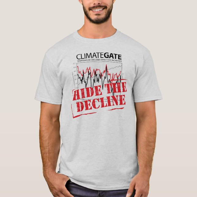 Hide The Decline - Climategate T-Shirt (Front)