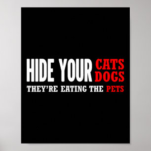 Hide Your Cats Voting Trump 2024 Election Poster