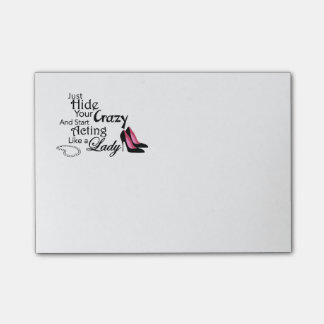 Hide Your Crazy Post it Notes