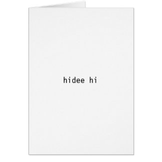 Hidee Hi Cards