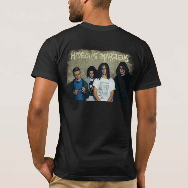 Hideous Mangleus Vampire Design (weathered) T-Shirt (Back)