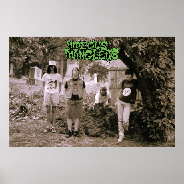 Hideous Mangleus Vintage Photo '89 Poster (Front)