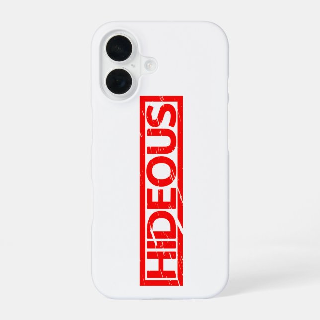 Hideous Stamp Iphone Case (Back)