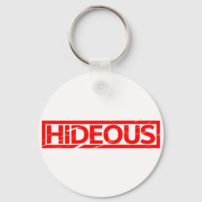 Hideous Stamp Keychain (Front)