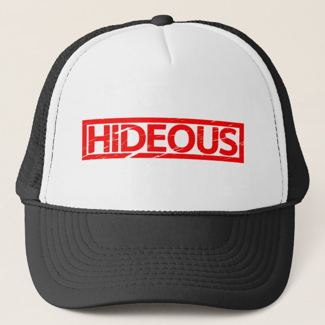 Hideous Stamp Trucker Hat (Front)