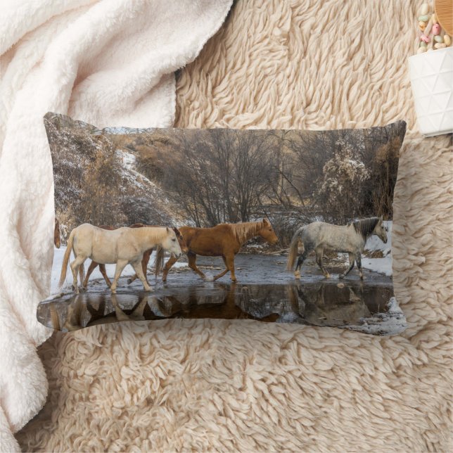 Hideout Horse Ranch Lumbar Pillow (Blanket)