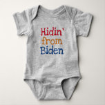 Hidin' from Biden Funny Baby Baby Bodysuit