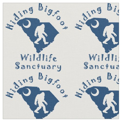 Hiding Bigfoot Wildlife Sanctuary Fabric