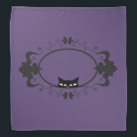 Hiding Black Cat Bandana<br><div class="desc">This is a beautiful custom cat gift. This makes the perfect gift for any special occasion.</div>