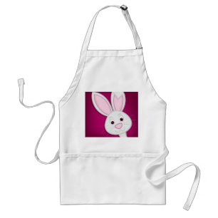 Hiding Easter Bunny Adult Apron