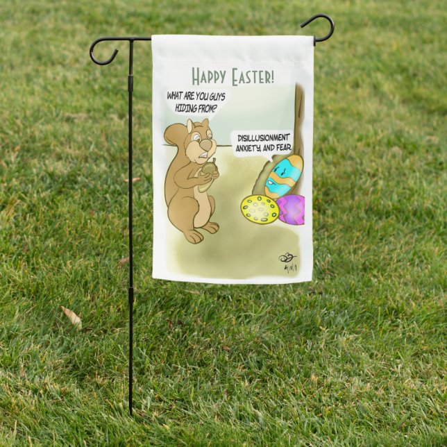 Hiding Easter Eggs Garden Flag (In SItu)
