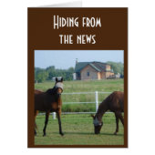 HIDING FROM THE NEWS "60th BIRTHDAY HUMOR" (Front)