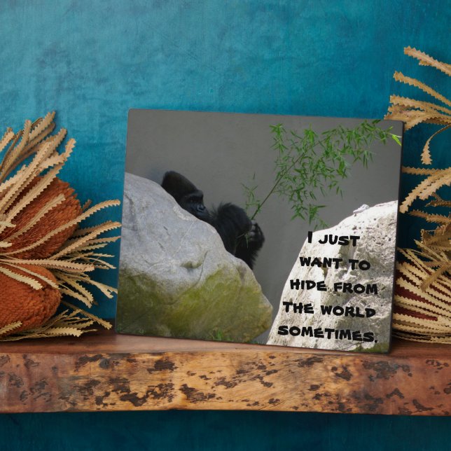 HIDING FROM THE WORLD PLAQUE (Side)