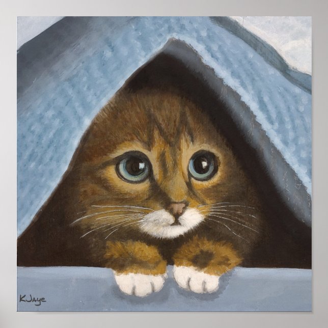 Hiding Kitten - Fine Art Print (Front)