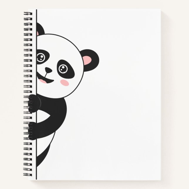 Hiding panda notebook (Front)