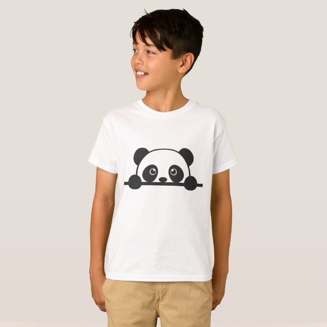 Hiding panda  T-Shirt (Front Full)