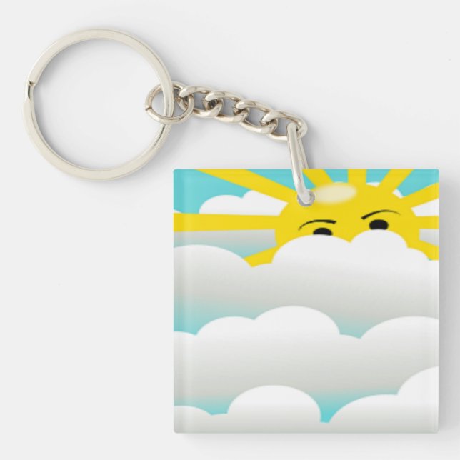 HIDING SUN KEYCHAIN (Front)