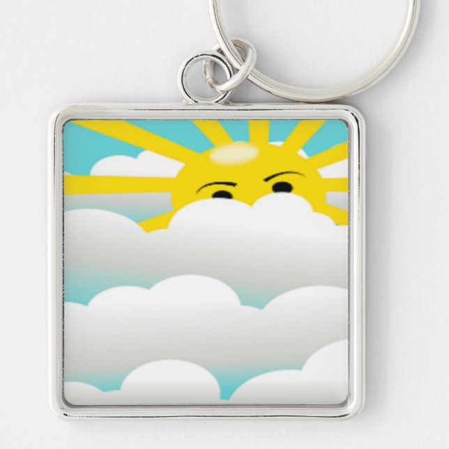 HIDING SUN KEYCHAIN (Front)