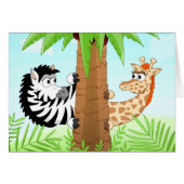 Hiding zebra and giraffe (Front Horizontal)