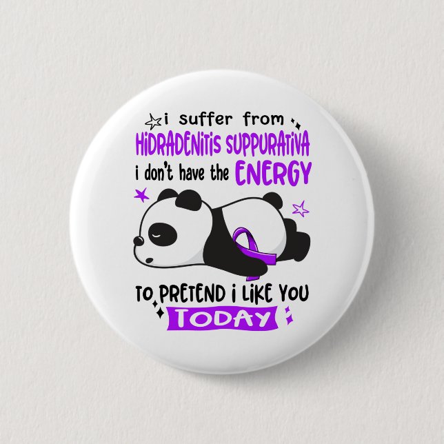 Hidradenitis Suppurativa Awareness Month Ribbon Button (Front)