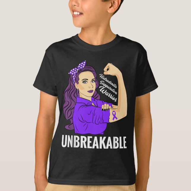 Hidradenitis Suppurativa  HS Warrior Awareness T-Shirt (Front)